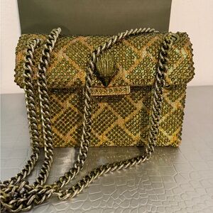 Elegant Green Beaded Handbag